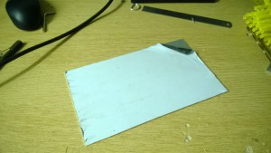 Aluminium front panel, before any work Brushed Aluminium Sheet