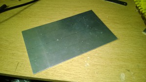 Front panel, pre-drilling Front panel, pre-drilling